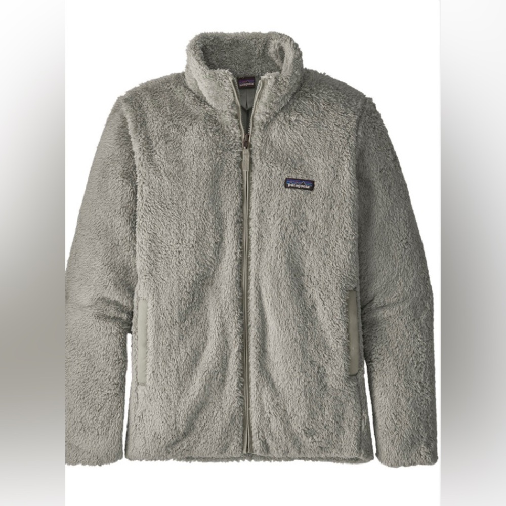 Patagonia Los Gatos Fleece Fuzzy Soft Jacket Full Zip Womens Salt Grey Size M‎